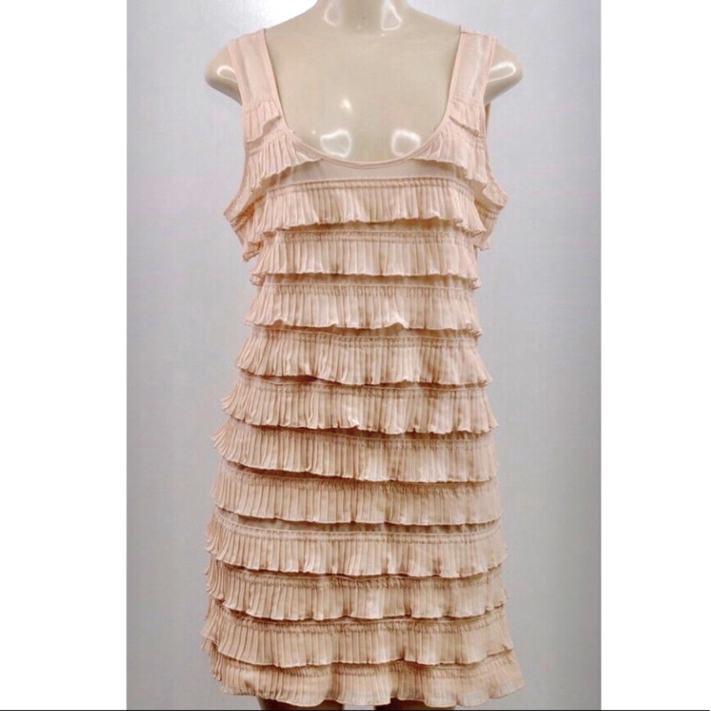 H&M Ruffle Tiered Pink Dress